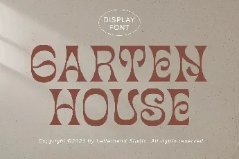 Garten House font