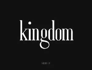 Kingdom font