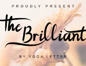 The Brilliant Calligraphy font