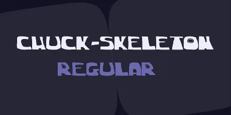 Chuck skeleton font