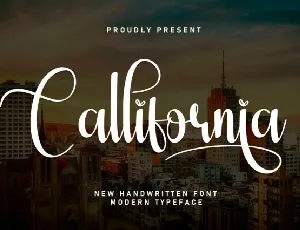 Callifornia Script Typeface font