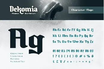 Dekomia font