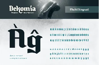 Dekomia font