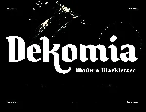 Dekomia font