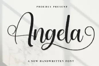 Angela Calligraphy font