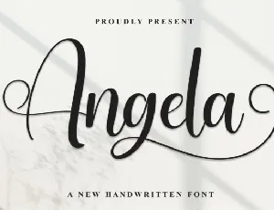 Angela Calligraphy font