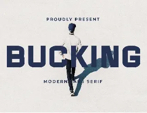 Bucking font