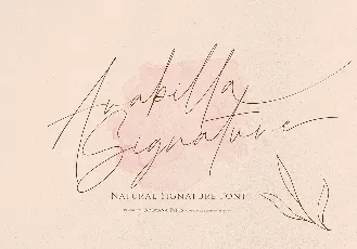 Arabilla Signature font