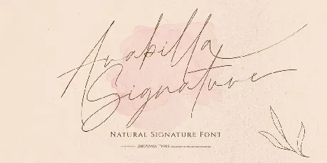 Arabilla Signature font