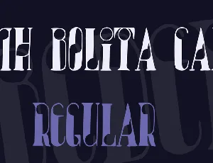 JMH Bolita Caps font