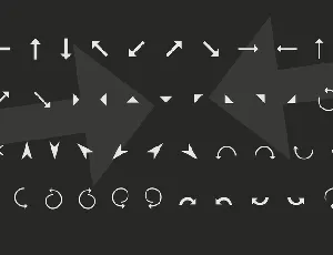 Arrows font