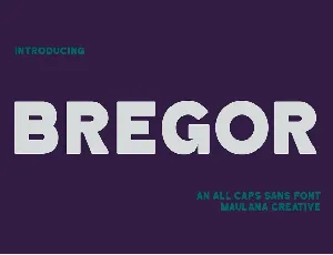 Bregor font