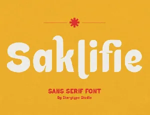 Saklifie font