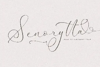 Senorytta Chic font