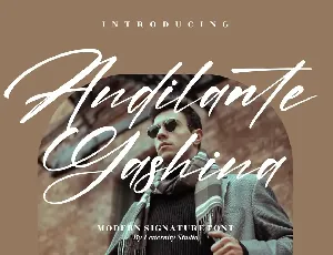 Andilante Gashina â€“ Modern Signature font