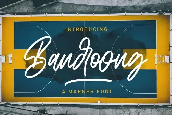 Bandoong Script font