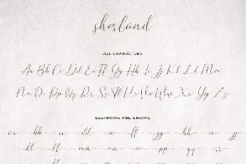 Sherland Handwritten font