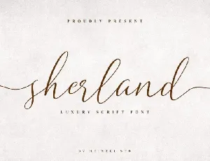 Sherland Handwritten font