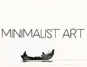 MINIMALIST ART font