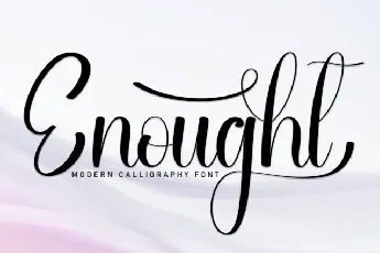 Enought Script font