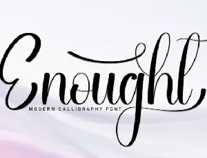 Enought Script font