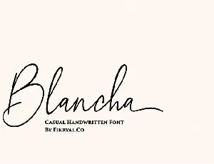 Blancha font