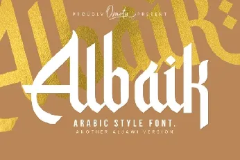 Albaik font