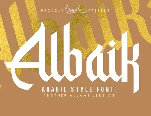 Albaik font