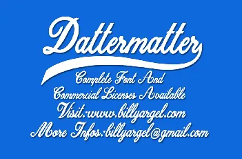 Dattermatter font