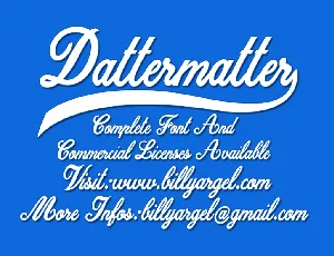 Dattermatter font