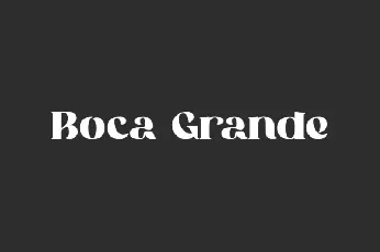 Boca Grande font