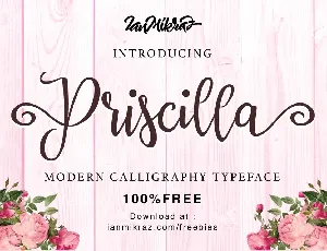 Priscilla Free font