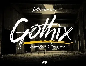 Gothix Hand Brush font