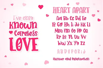 Heart Apart font