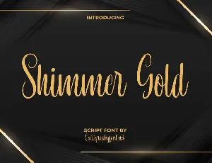 Shimmer Gold Demo font