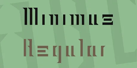 Minimus font