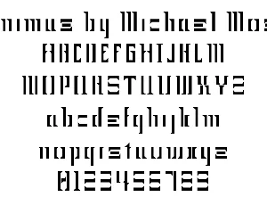 Minimus font