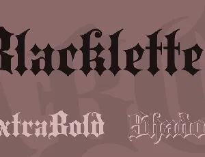 Blackletter font