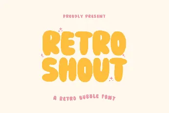 Retro Shout font