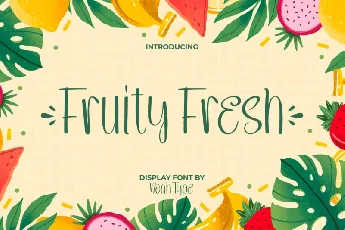 Fruity Fresh font