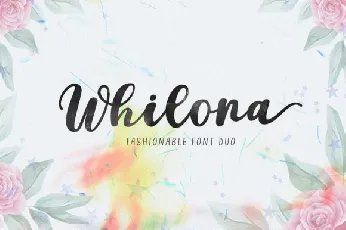 Whilona font