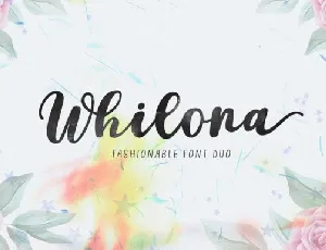 Whilona font