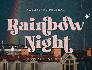 Rainbow Night font