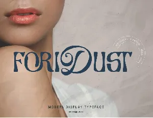 Foridust font