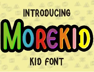 Morekid font