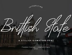 Brittish State Script font