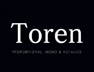 Toren font