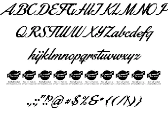 Stainy font