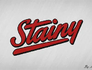 Stainy font