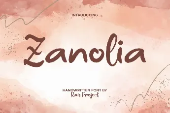 ZanoliaDemo font